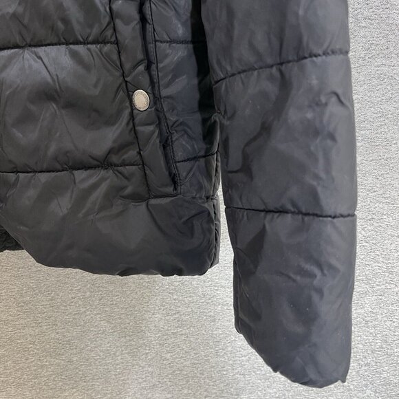 JACK & JONES Originals Mens Hooded Padded Jacket Size Large Black - Picture 13 of 15